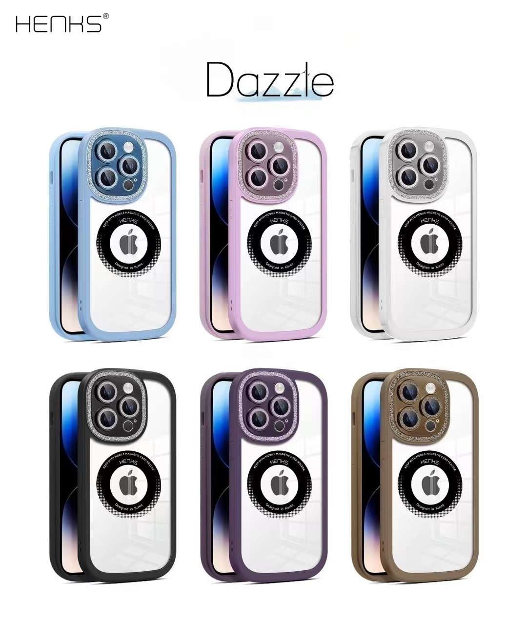 HENKS Dazzle+MagSafe Case for iPhone 14 Series